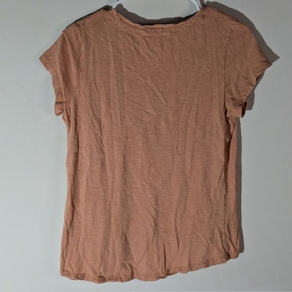 Lucky & Coco Orange Embroidered Boho Tshirt Women's Size Small - Picture 2 of 5